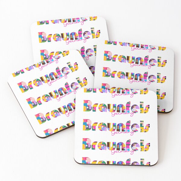 Item preview, Braunfels, Germany, Vibrant Abstract City Typography Art designed and sold by Wanderful-roads.