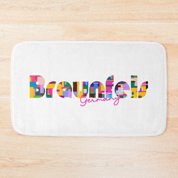 Item preview, Braunfels, Germany, Vibrant Abstract City Typography Art designed and sold by Wanderful-roads.