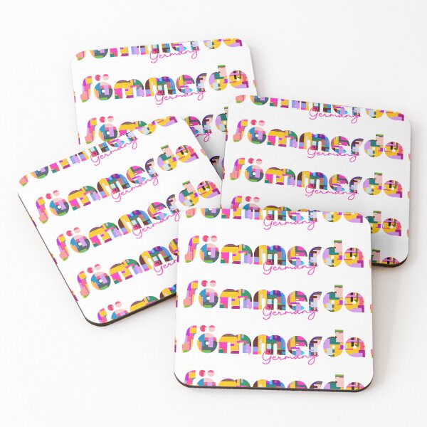 Item preview, Sömmerda, Germany, Vibrant Abstract City Typography Art designed and sold by Wanderful-roads.
