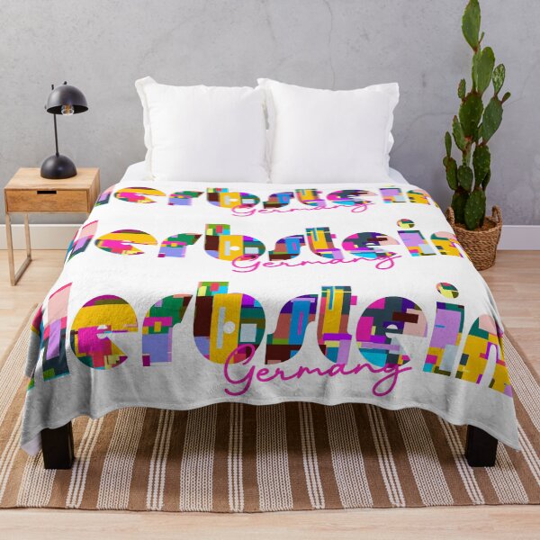 Item preview, Herbstein, Germany, Vibrant Abstract City Typography Art designed and sold by Wanderful-roads.