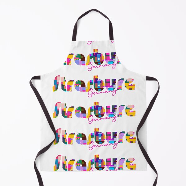 Item preview, Strasburg, Germany, Vibrant Abstract City Typography Art designed and sold by Wanderful-roads.