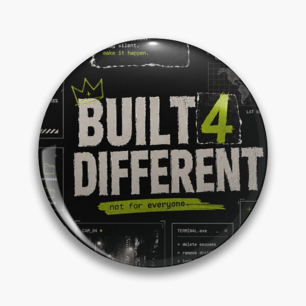 Item preview, Built 4 Different – Discipline, Growth & Self-Improvement Streetwear Design designed and sold by NBT-NOVA.