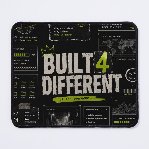Item preview, Built 4 Different – Discipline, Growth & Self-Improvement Streetwear Design designed and sold by NBT-NOVA.