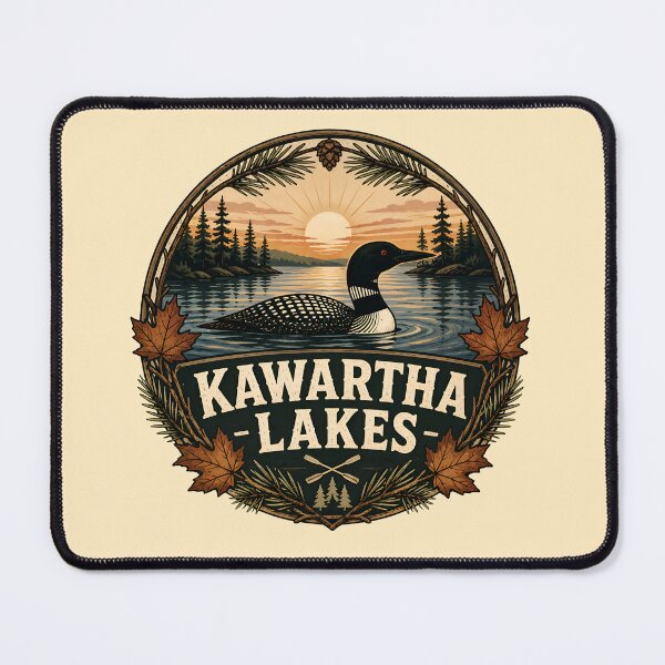 Item preview, Vintage Kawartha Lakes Ontario Loon Nature Badge designed and sold by Imaginationbeyond.