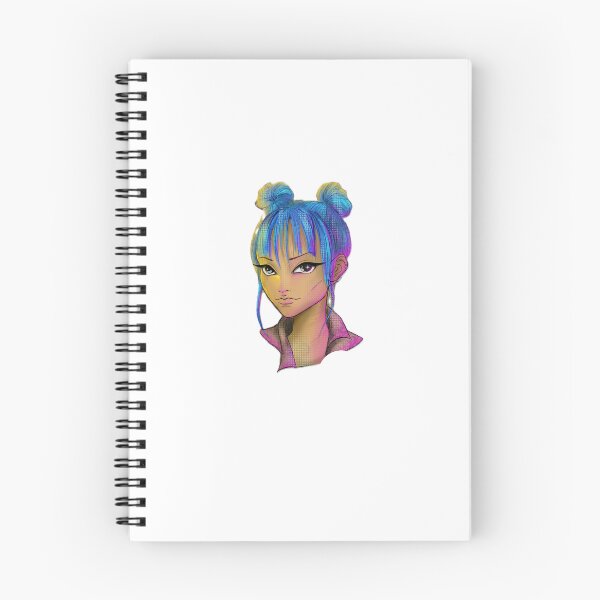 Item preview, Cyberpunk Blue Haired Girl designed and sold by LeverFL.