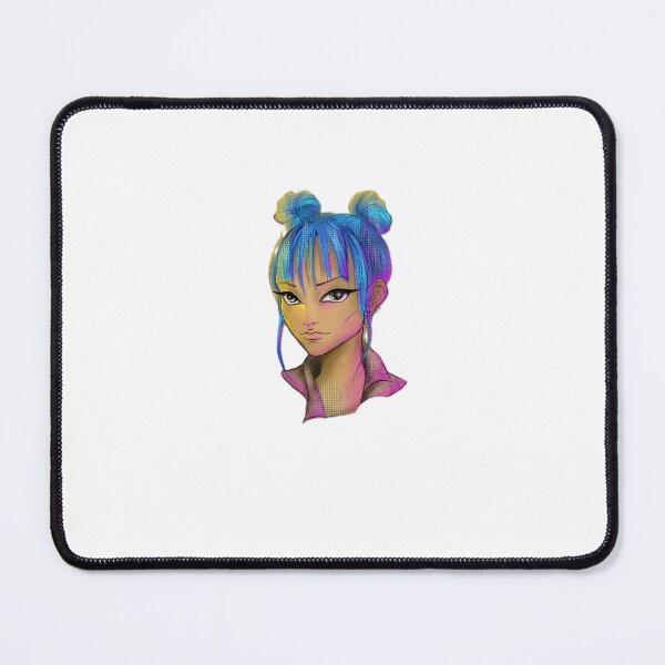 Item preview, Cyberpunk Blue Haired Girl designed and sold by LeverFL.