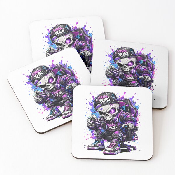 Item preview, Final Boss Skull Gamer Gaming Chair Graffiti Street Art T-Shirt designed and sold by markymaarty.