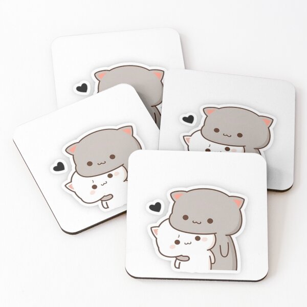Item preview, Cute cat couple hug love sticker designed and sold by NNCollection.