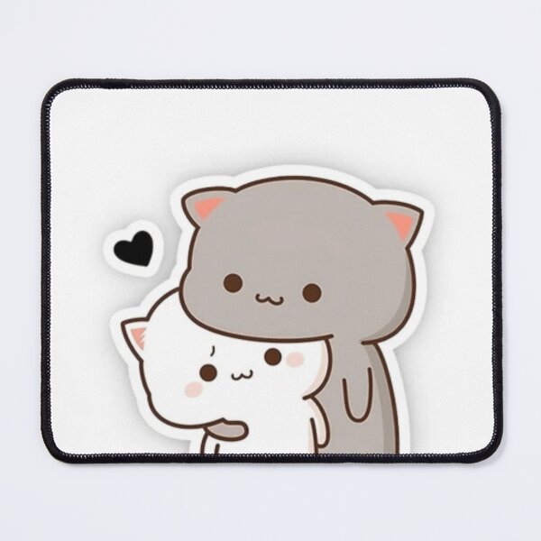 Item preview, Cute cat couple hug love sticker designed and sold by NNCollection.