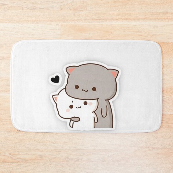 Item preview, Cute cat couple hug love sticker designed and sold by NNCollection.