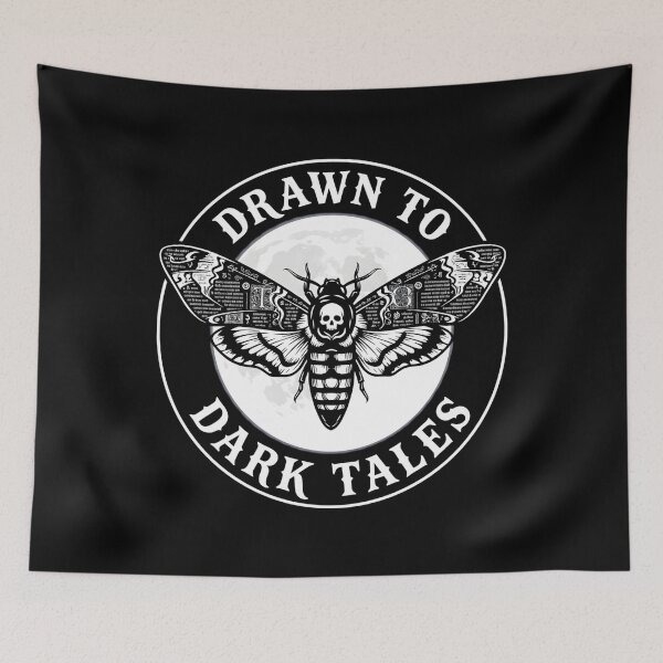 Item preview, Drawn To Dark Tales Moth Emblem designed and sold by SplashTastic.