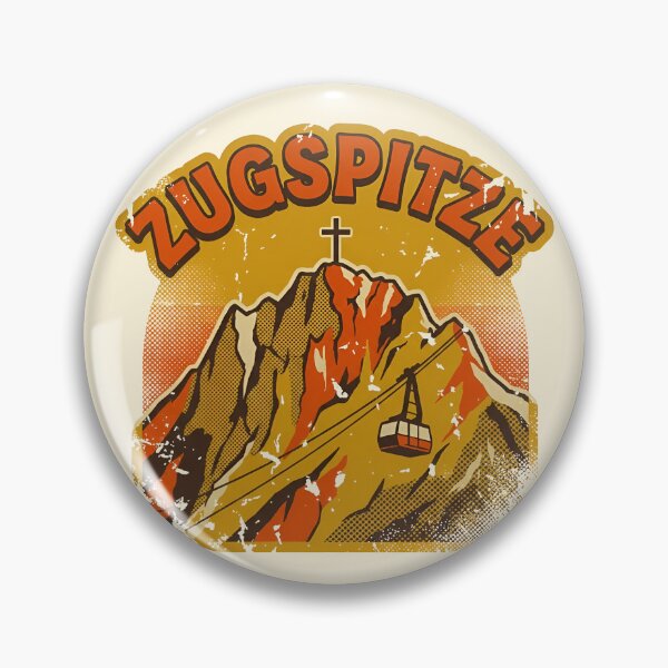 Item preview, Zugspitze Germany Retro Vintage Mountain designed and sold by Imaginationbeyond.