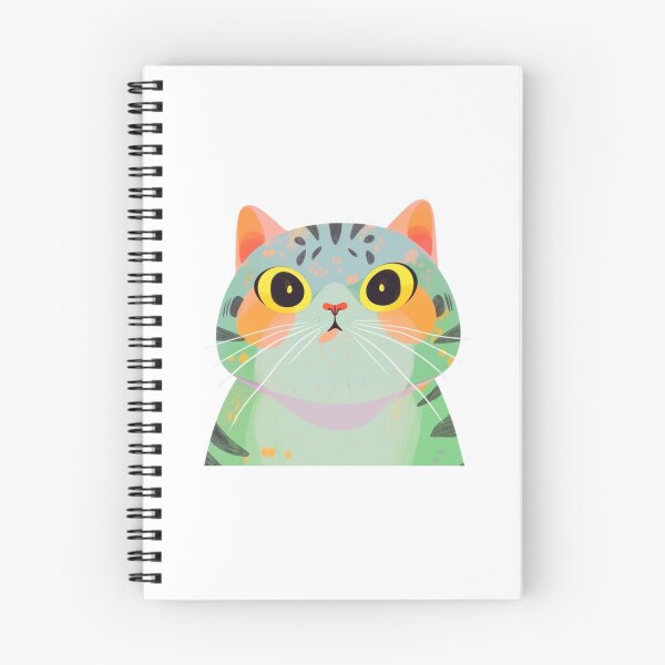 Item preview, Funny Wide Eyed Cat Colorful Tabby Close Up designed and sold by CraftmintCA.