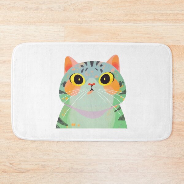 Item preview, Funny Wide Eyed Cat Colorful Tabby Close Up designed and sold by CraftmintCA.