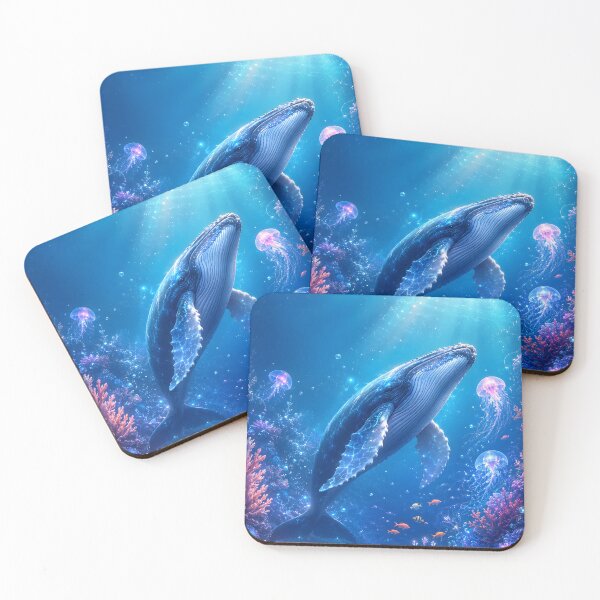 Item preview, Glowing Humpback Whale Underwater Fantasy designed and sold by SRY DESIGN.