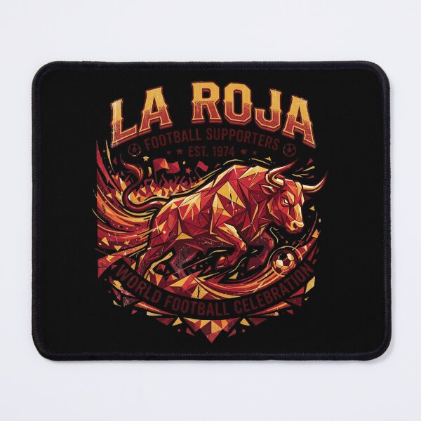 Item preview, La Roja Geometric Bull Supporters — Spain Soccer World Cup 2026 designed and sold by David Mateo ArtWorks.