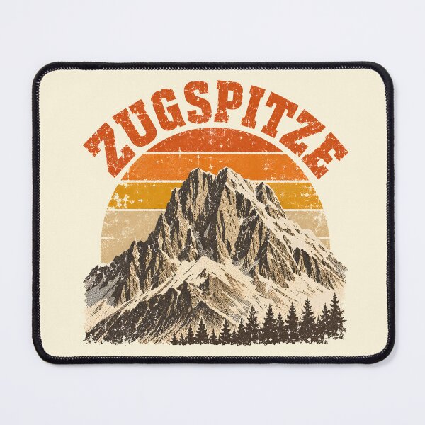 Item preview, Vintage Zugspitze Germany Retro Sunset Mountain designed and sold by Imaginationbeyond.