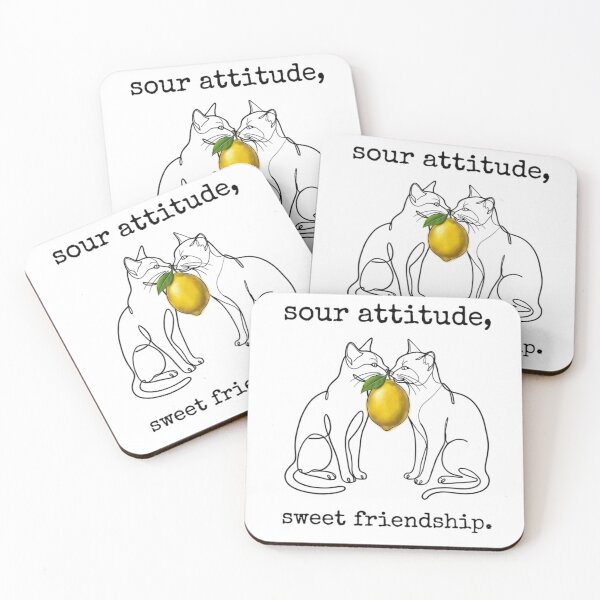 Item preview, Sour Attitude Sweet Friendship Cat Lovers Gift designed and sold by Tel A Pet.
