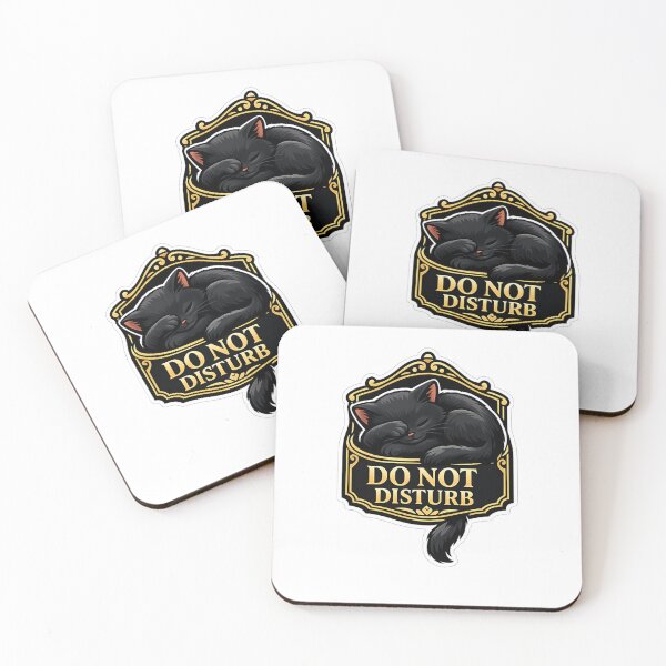 Item preview, Do Not Disturb Sleeping Cat designed and sold by Cosmos Creative Studios.
