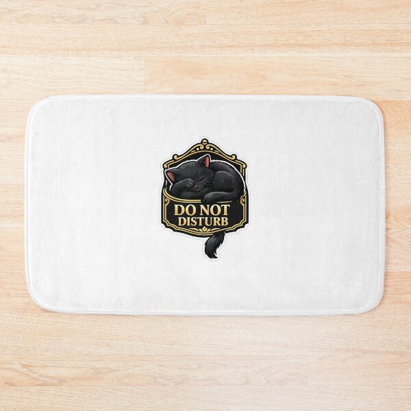 Item preview, Do Not Disturb Sleeping Cat designed and sold by Cosmos Creative Studios.