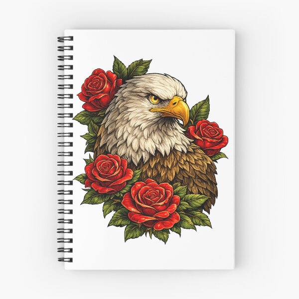 Item preview, Eagle with Roses designed and sold by Giddy Bear Gifts.