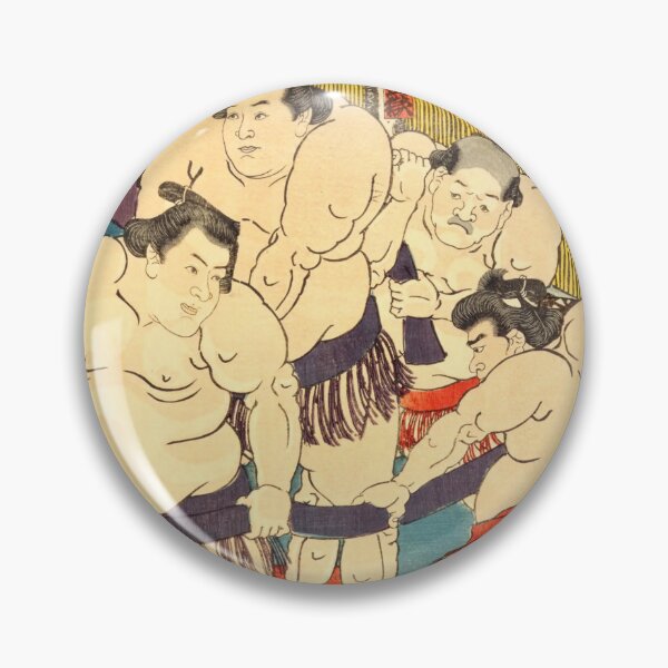 Item preview, Famous Sumo Rikishis of Edo Japan – Ukiyo-e Portrait Print designed and sold by Ukiyoe Spirit.