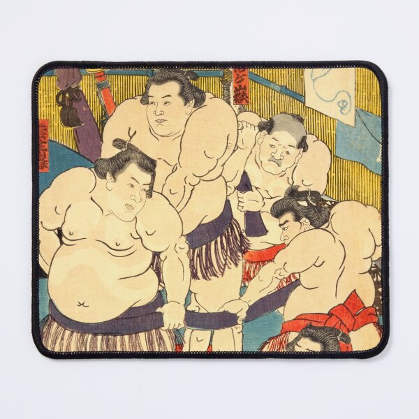 Item preview, Famous Sumo Rikishis of Edo Japan – Ukiyo-e Portrait Print designed and sold by Ukiyoe Spirit.