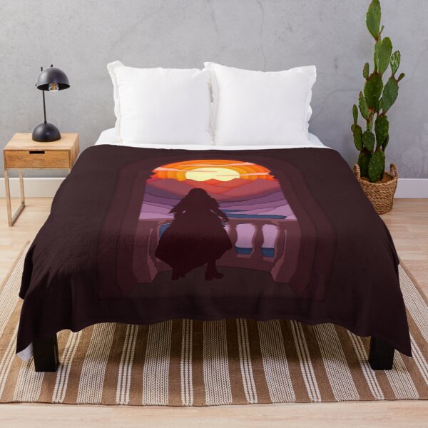 Item preview, Balcony Silhouette at Sunset - Paper Art designed and sold by BlackthornDsign.