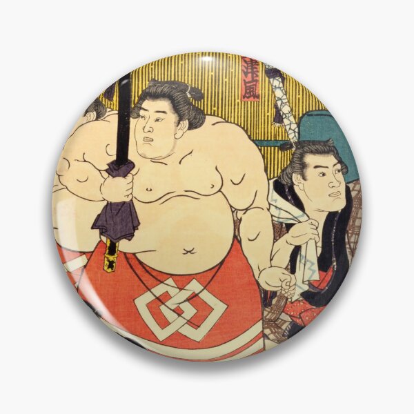 Item preview, Famous Sumo Rikishis of Edo Japan – Ukiyo-e Portrait Print designed and sold by Ukiyoe Spirit.