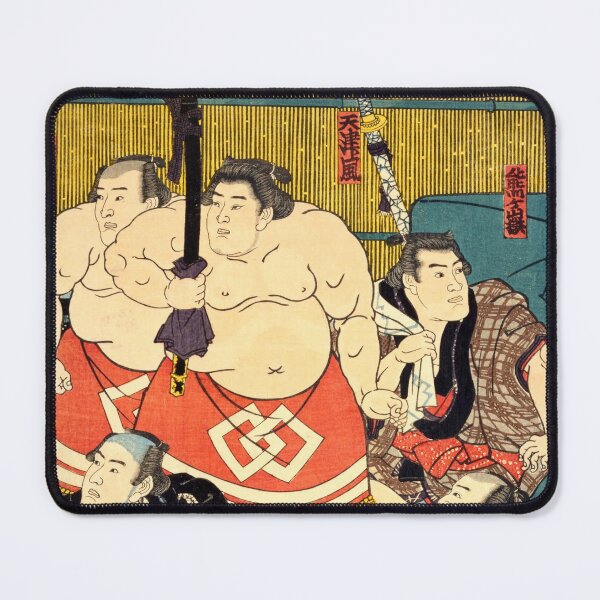 Item preview, Famous Sumo Rikishis of Edo Japan – Ukiyo-e Portrait Print designed and sold by Ukiyoe Spirit.