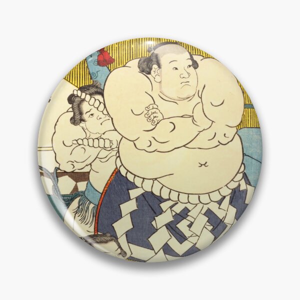 Item preview, Famous Sumo Rikishis of Edo Japan – Ukiyo-e Portrait Print designed and sold by Ukiyoe Spirit.