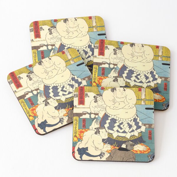 Item preview, Famous Sumo Rikishis of Edo Japan – Ukiyo-e Portrait Print designed and sold by Ukiyoe Spirit.