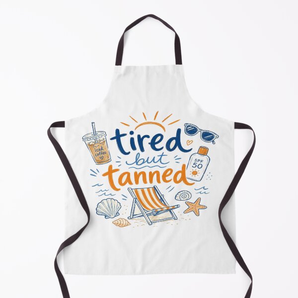 Item preview, Tired but Tanned Summer Aesthetic | Beach Vibes, Iced Coffee, SPF, Sunglasses & Coastal Relaxation designed and sold by Bright Nest Studio.