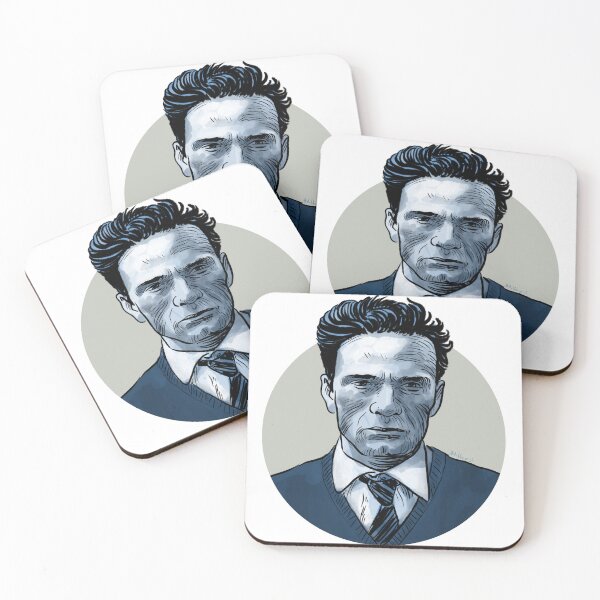 Item preview, Pier Paolo Pasolini cinematic illustrated portrait designed and sold by Adolfo Arranz.