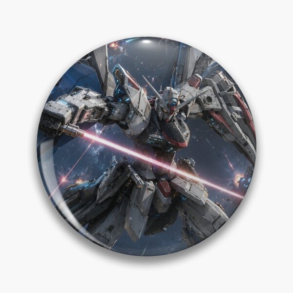 Item preview, Strike Freedom | Cosmic Winged Mecha Warrior – Futuristic Space Battle Robot Anime Art designed and sold by Dyan4.