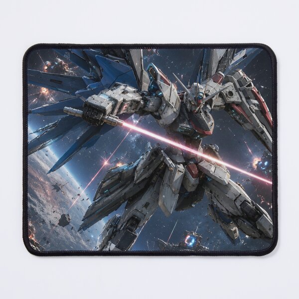 Item preview, Strike Freedom | Cosmic Winged Mecha Warrior – Futuristic Space Battle Robot Anime Art designed and sold by Dyan4.