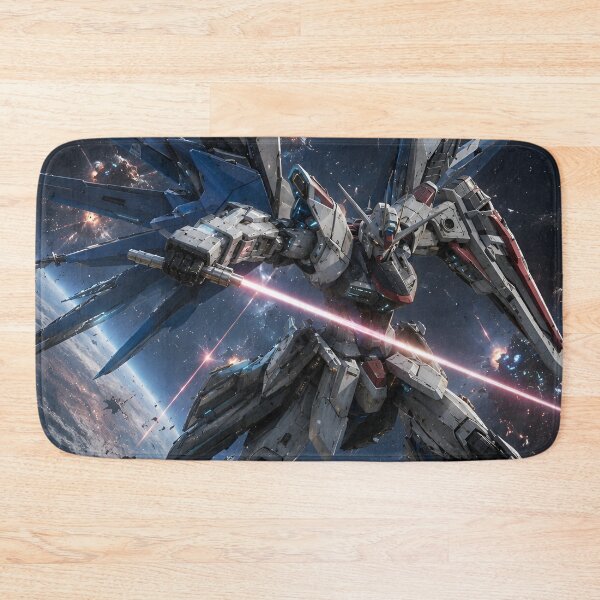 Item preview, Strike Freedom | Cosmic Winged Mecha Warrior – Futuristic Space Battle Robot Anime Art designed and sold by Dyan4.