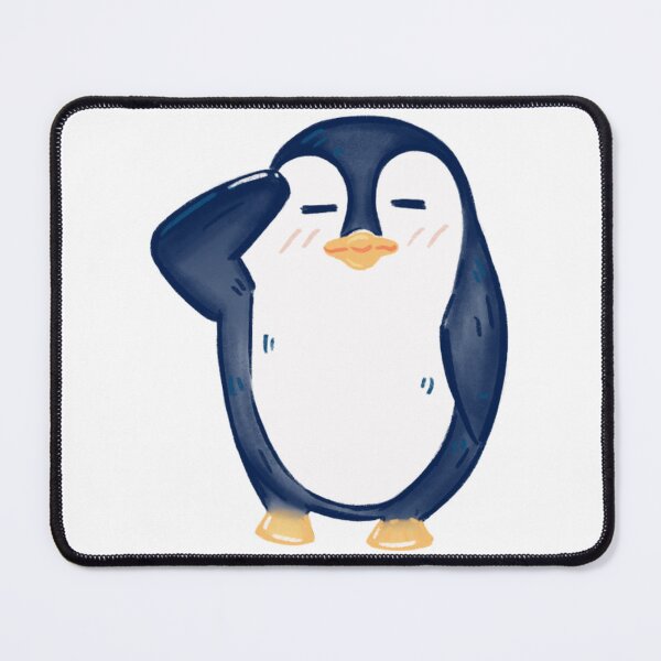 Item preview, Friendly Cartoon Penguin Saluting Cute Winter Animal Art designed and sold by 27Maydesign.