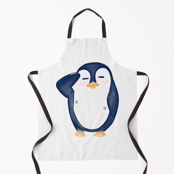 Item preview, Friendly Cartoon Penguin Saluting Cute Winter Animal Art designed and sold by 27Maydesign.