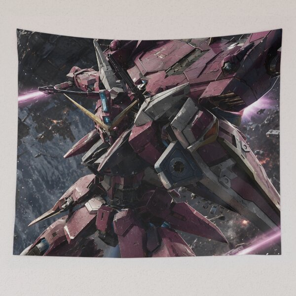 Item preview, Aegis | Crimson Winged Mecha Warrior – Epic Space Battle Robot Anime Design designed and sold by Dyan4.