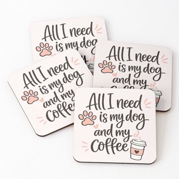 Item preview, All I need is my dog and my coffee designed and sold by ekaterinak0423.
