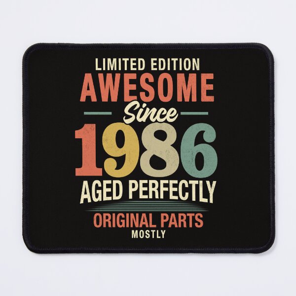 Item preview, Vintage Awesome Since 1986, 40th Birthday Retro Milestone Gift designed and sold by FernaRoje.