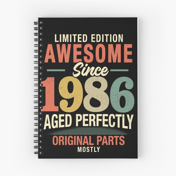 Item preview,  Vintage Awesome Since 1986, 40th Birthday Retro Milestone Gift designed and sold by FernaRoje.