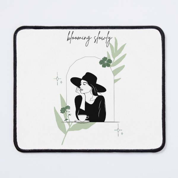 Item preview, Blooming Slowly Minimalist Line Art Aesthetic Design designed and sold by Zensity.