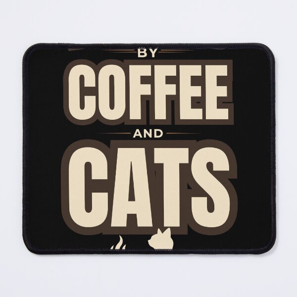 Item preview, Powered By Coffee And Cats Funny Cat Lover Coffee Lover T-Shirt designed and sold by Uvclick.