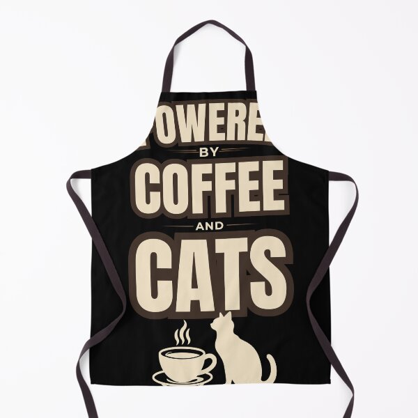 Item preview, Powered By Coffee And Cats Funny Cat Lover Coffee Lover T-Shirt designed and sold by Uvclick.
