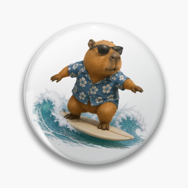 Item preview, Capybara Surfing Shirt, Cool Capybara in Sunglasses, Beach Vibes Tee, Summer Vacation Shirt, Funny Animal Surfer Graphic designed and sold by ParfaitPrints.