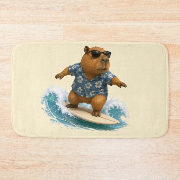 Item preview, Capybara Surfing Shirt, Cool Capybara in Sunglasses, Beach Vibes Tee, Summer Vacation Shirt, Funny Animal Surfer Graphic designed and sold by ParfaitPrints.