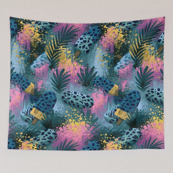 Item preview, Pastel Pink and Blue Organic Doodles designed and sold by Piotrek0001.