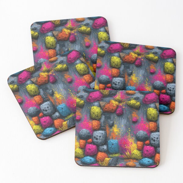 Item preview, Bright Neon Colored Stone Mosaic Texture designed and sold by Piotrek0001.